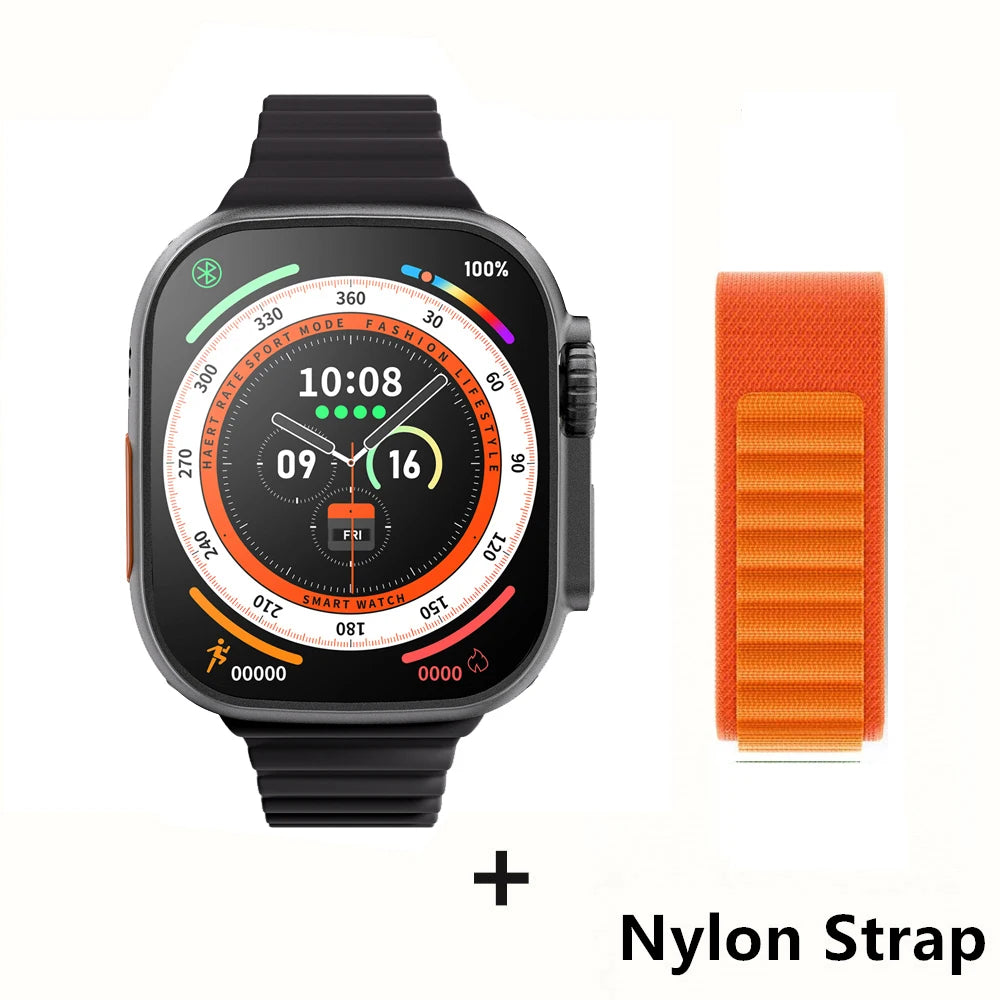 Smartwatch Ultra Pro – 49mm AMOLED, Wireless Charging, Sports & Fitness Mode