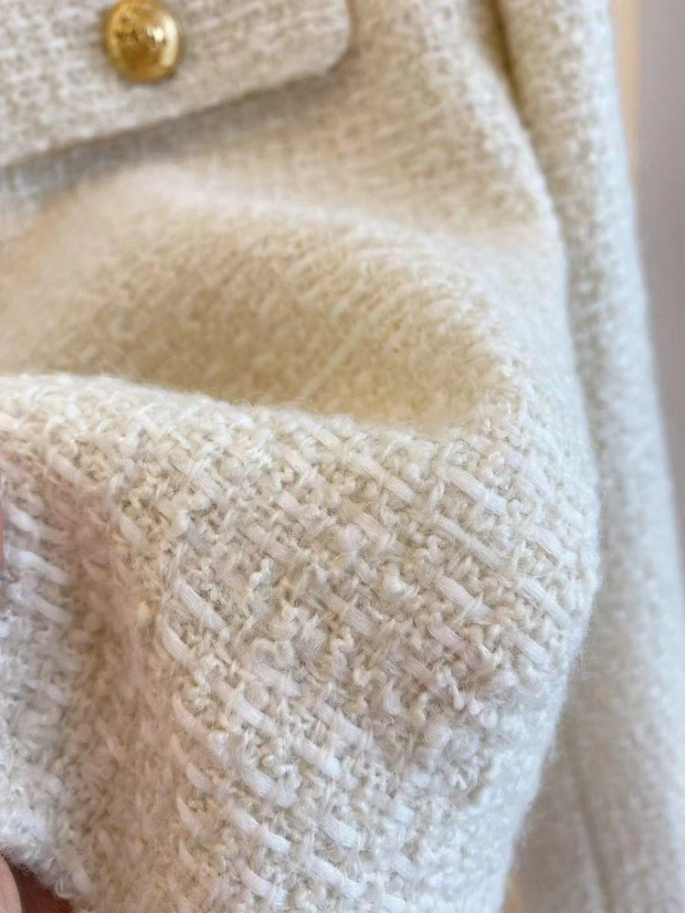 French Wool Tweed Coat