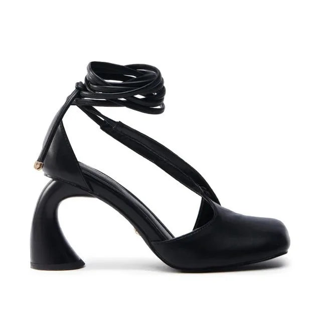 SummerFlex Sandals | Women’s Irregular Thick Heels – Stylish, Party-Ready Ankle Strap