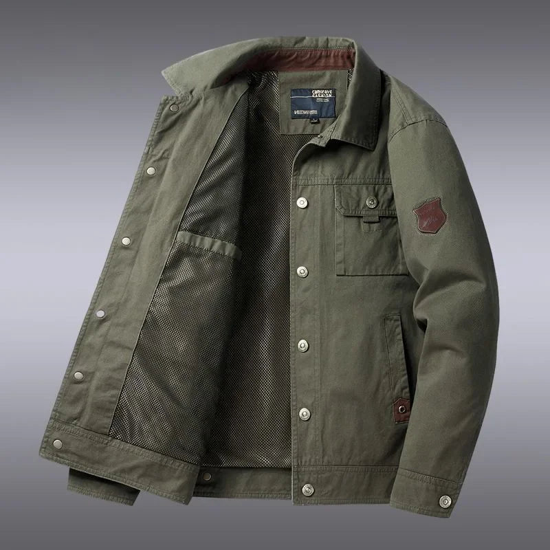 Classic Baseball Jacket — Warm Windproof Cargo Bomber, British Style