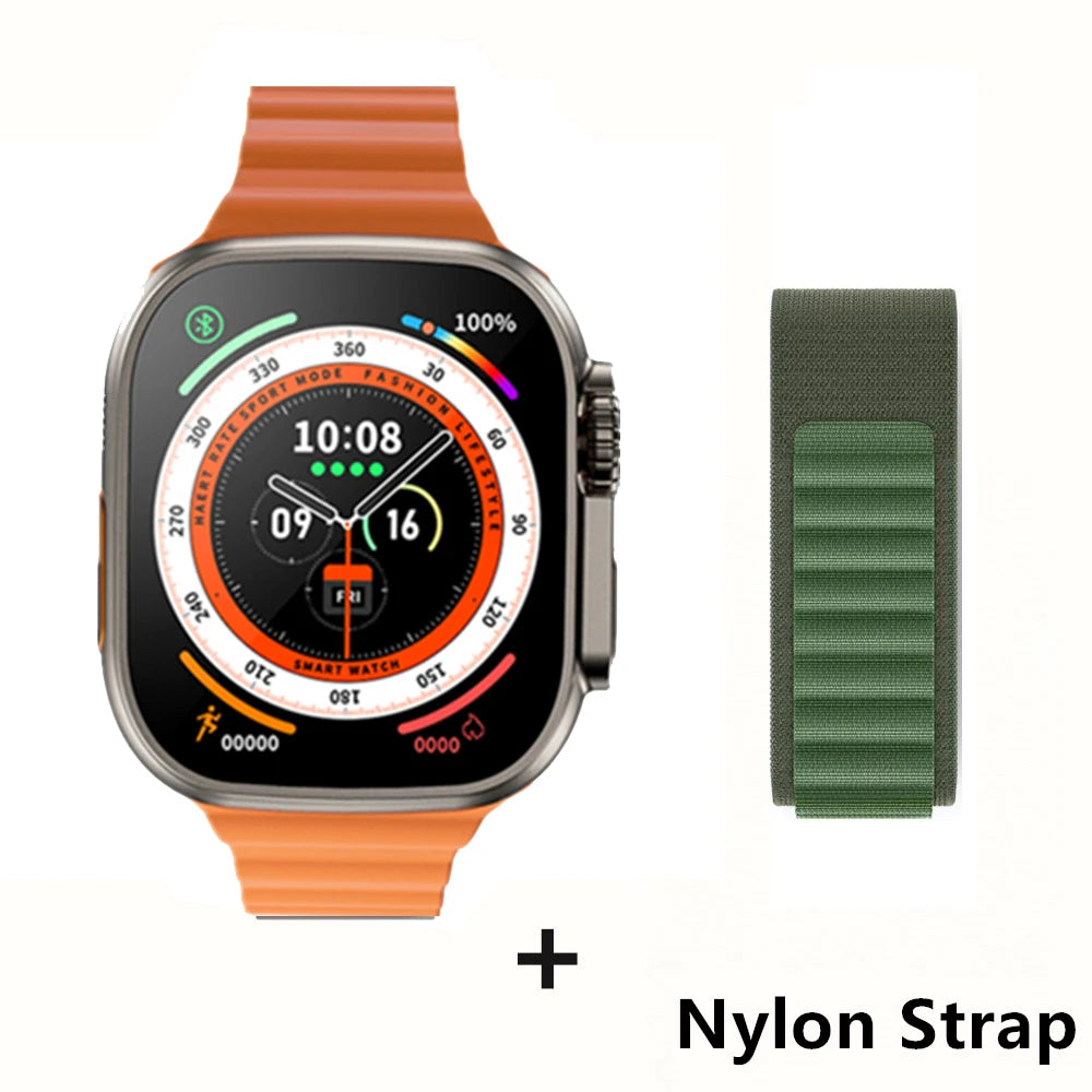Smartwatch Ultra Pro – 49mm AMOLED, Wireless Charging, Sports & Fitness Mode