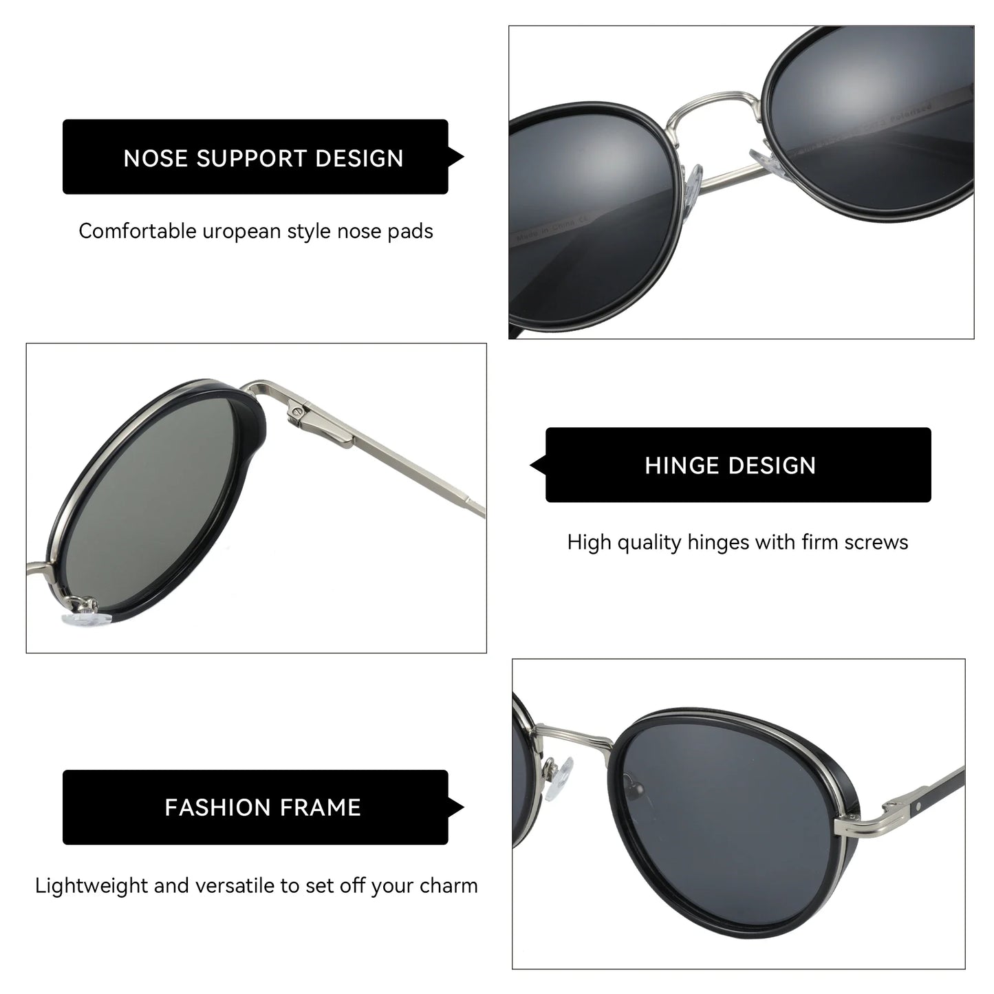 ZENOTTIC 2025 Retro | Polarized Round Shades – Classic Vintage Protection