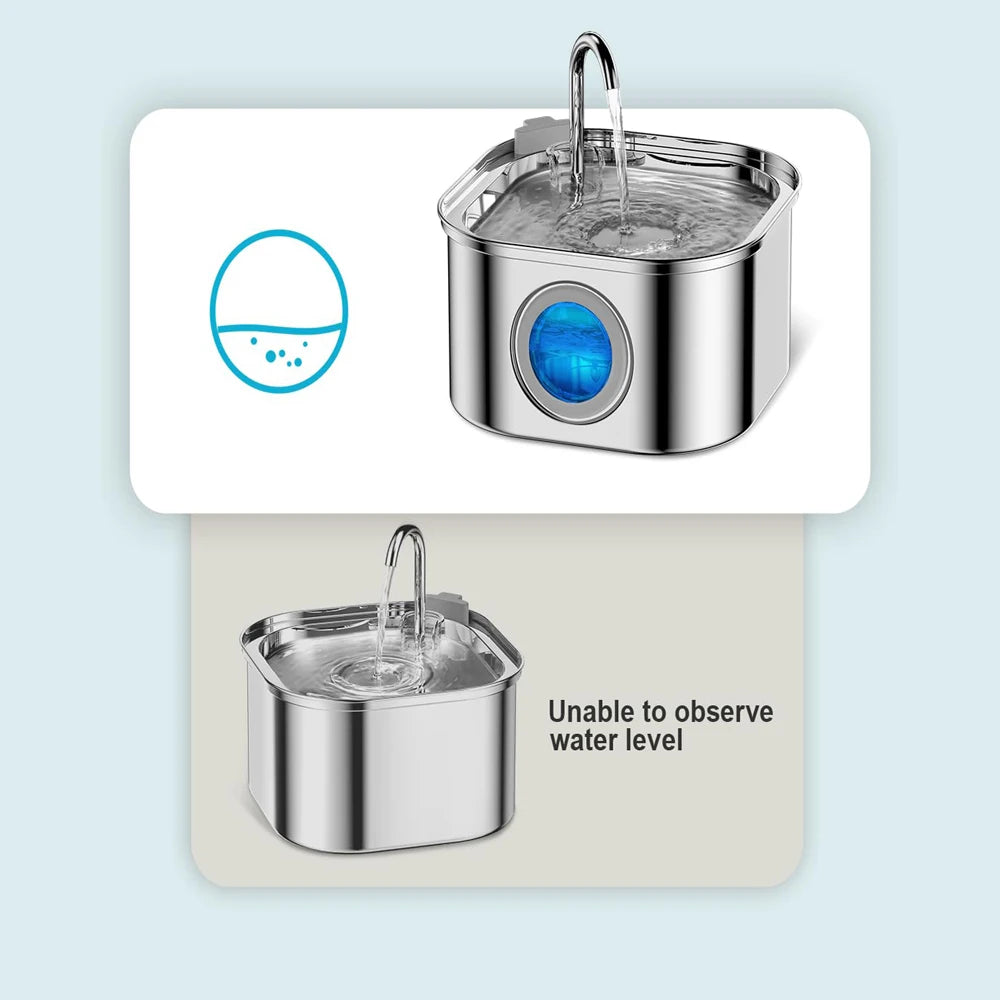 3.2L Stainless Steel Pet Water Feeder Auto