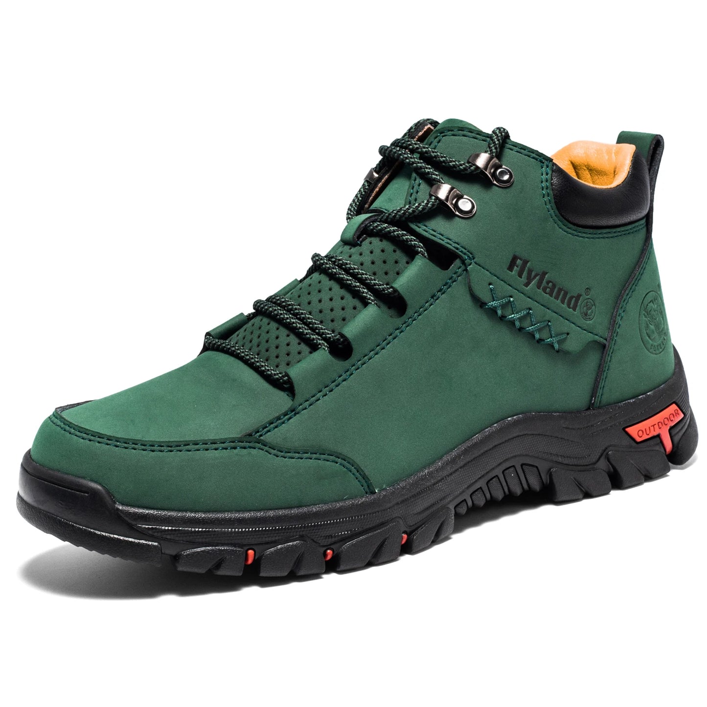 Ankle Leather Sneakers — Casual Office Boots with Sporty Finish