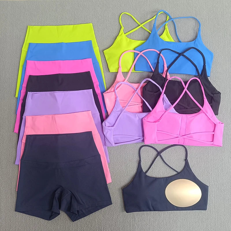 VibeFit Tracksuit – Soft Short Set with Bra