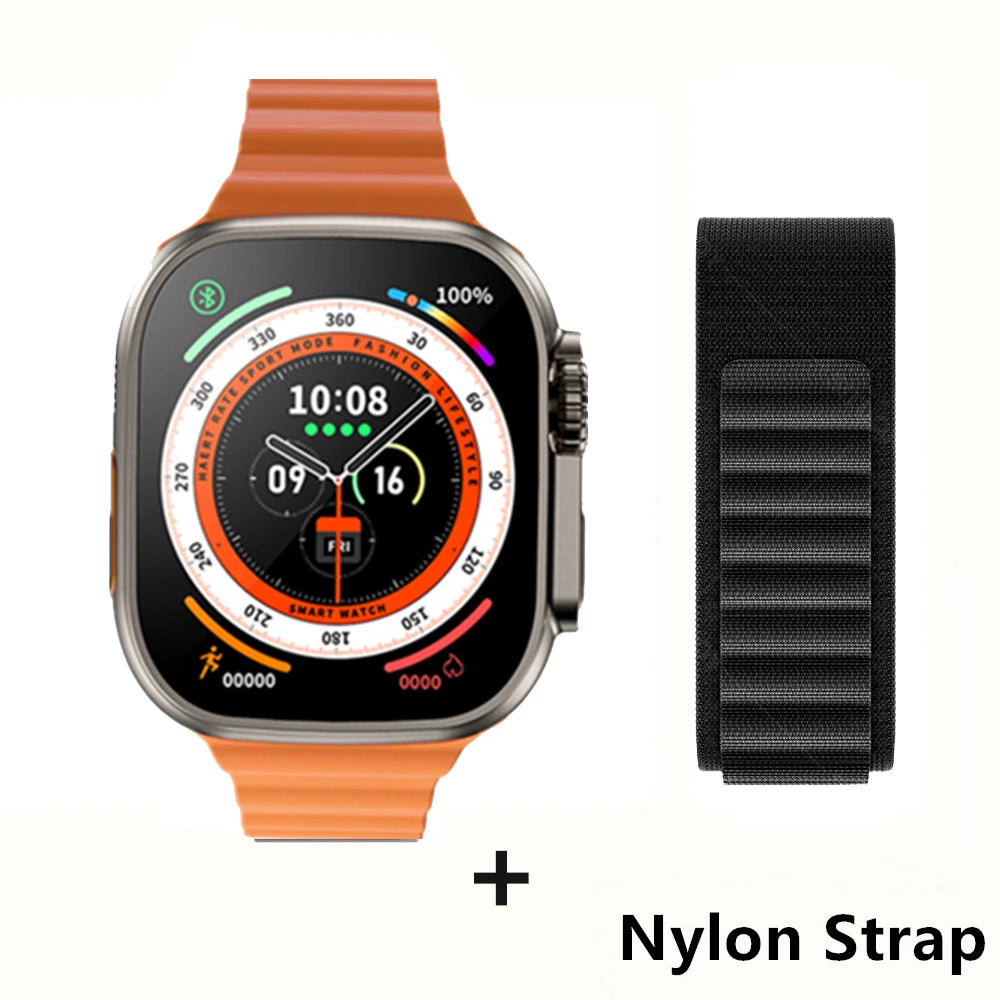 Smartwatch Ultra Pro – 49mm AMOLED, Wireless Charging, Sports & Fitness Mode