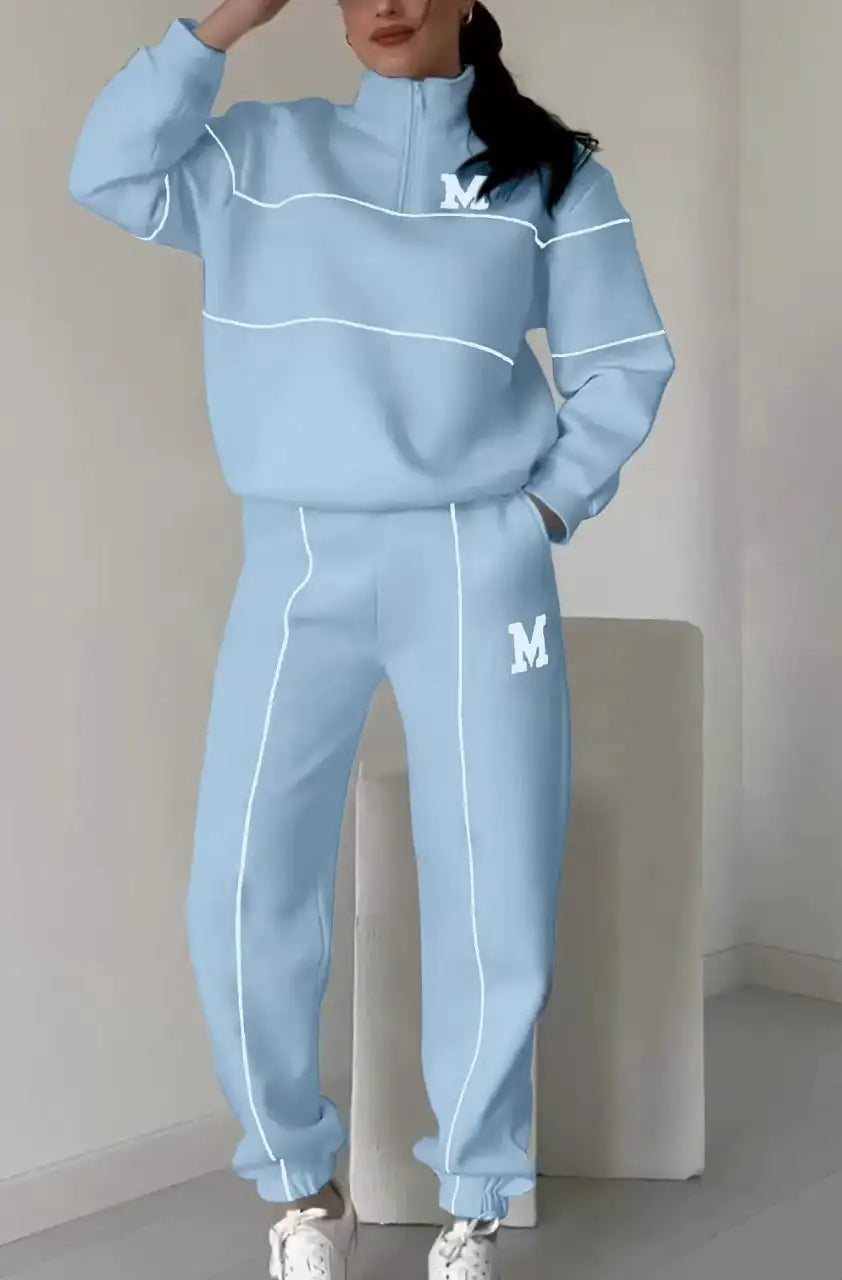 Lounge Pullover Sweatshirt & Sweatpants Set – Casual Comfort