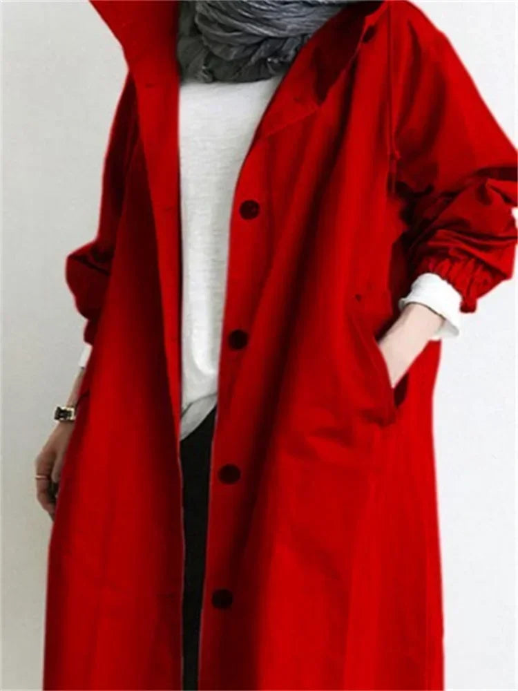 Hooded Long Overcoat