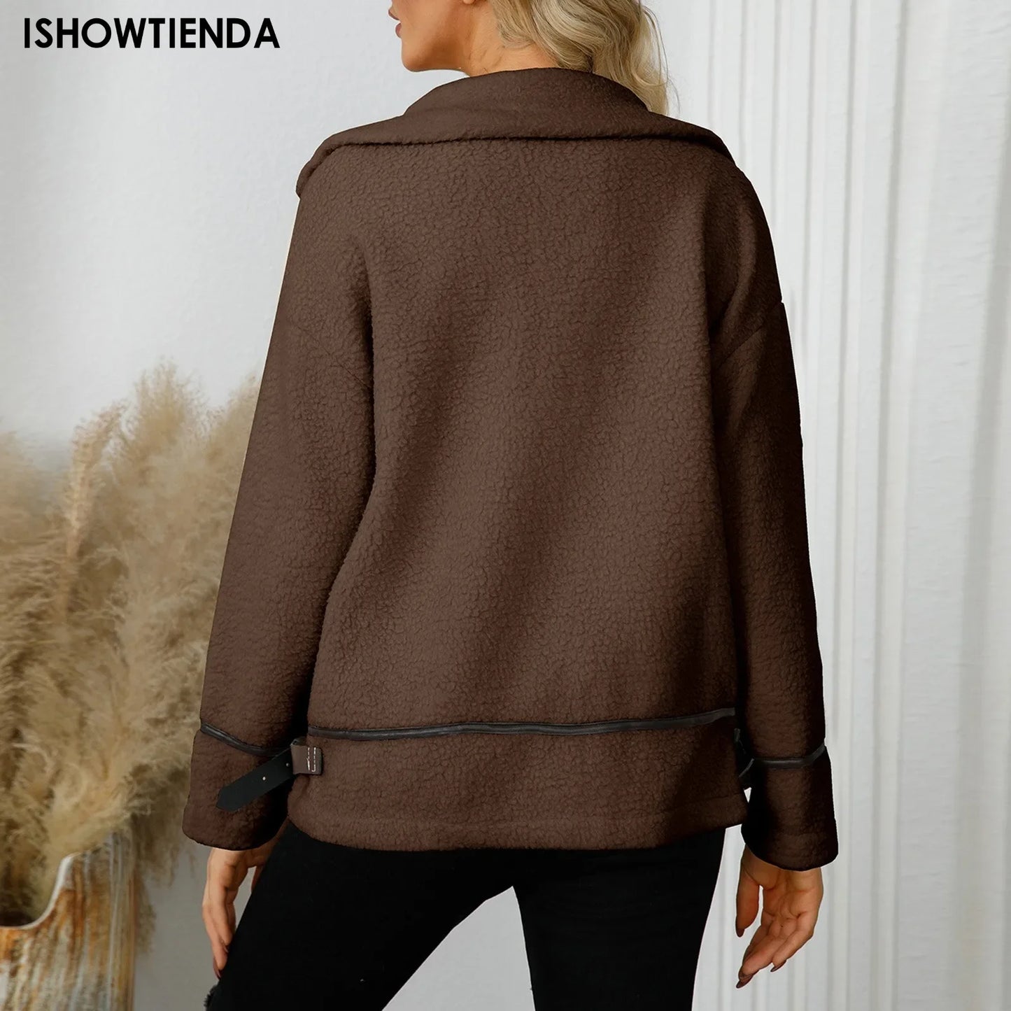 Contrast Plush Warm Jacket