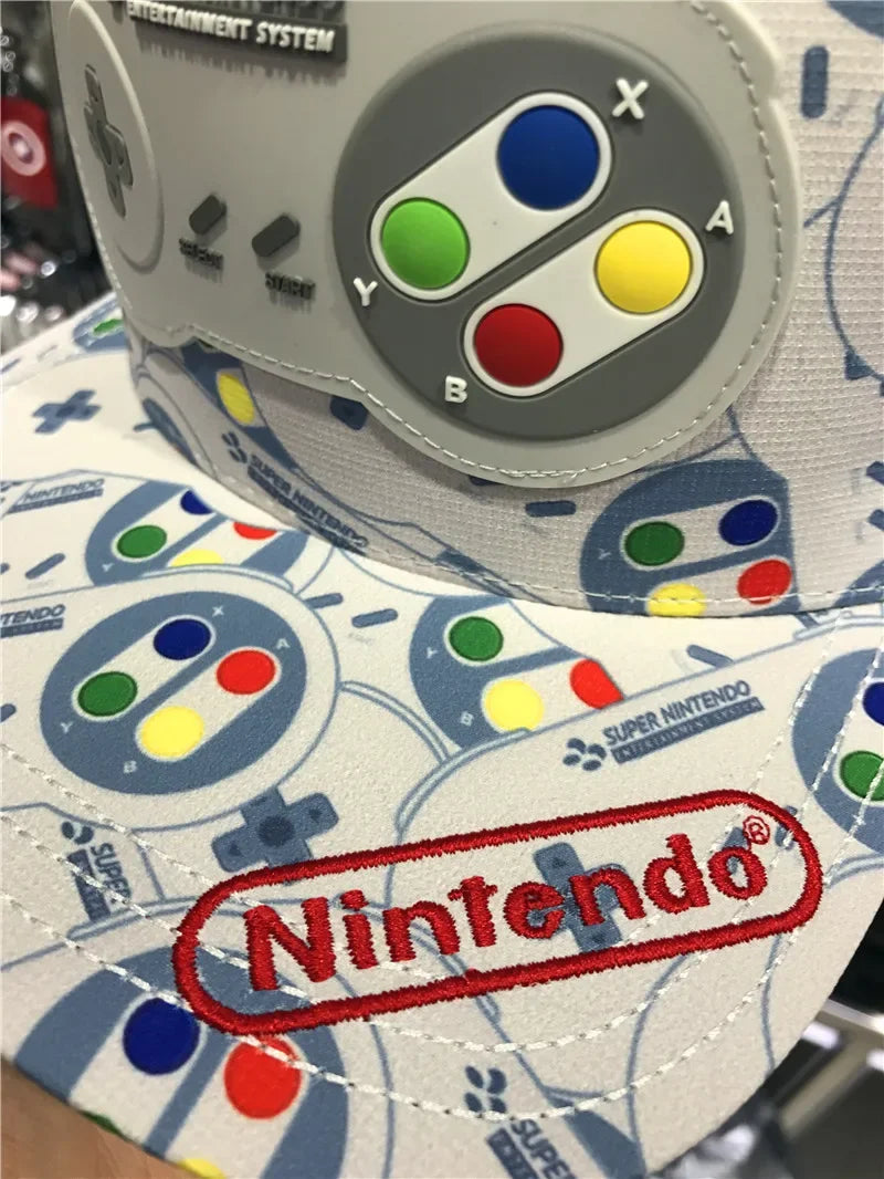 Nintendo Color Block Cap – Snapback Gaming Baseball Hat for Men & Women