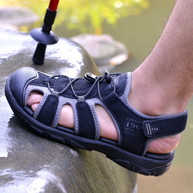 Strider PU Sandals – Flat Outdoor Comfort Walkers