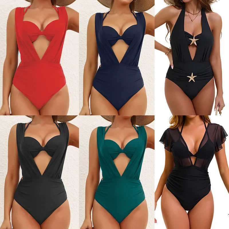 Structured High-Waist Bikini with Hard Cup Top