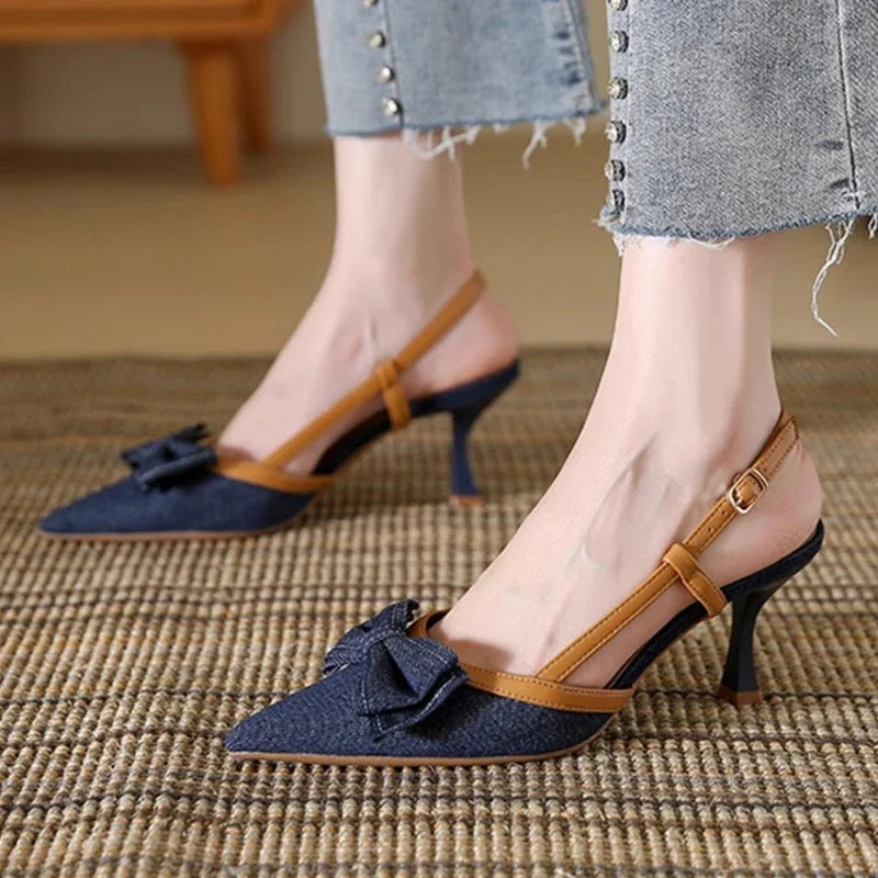 Viva | Pointed Heel Velvet Sandals – Suede Stiletto Fashion Shoes