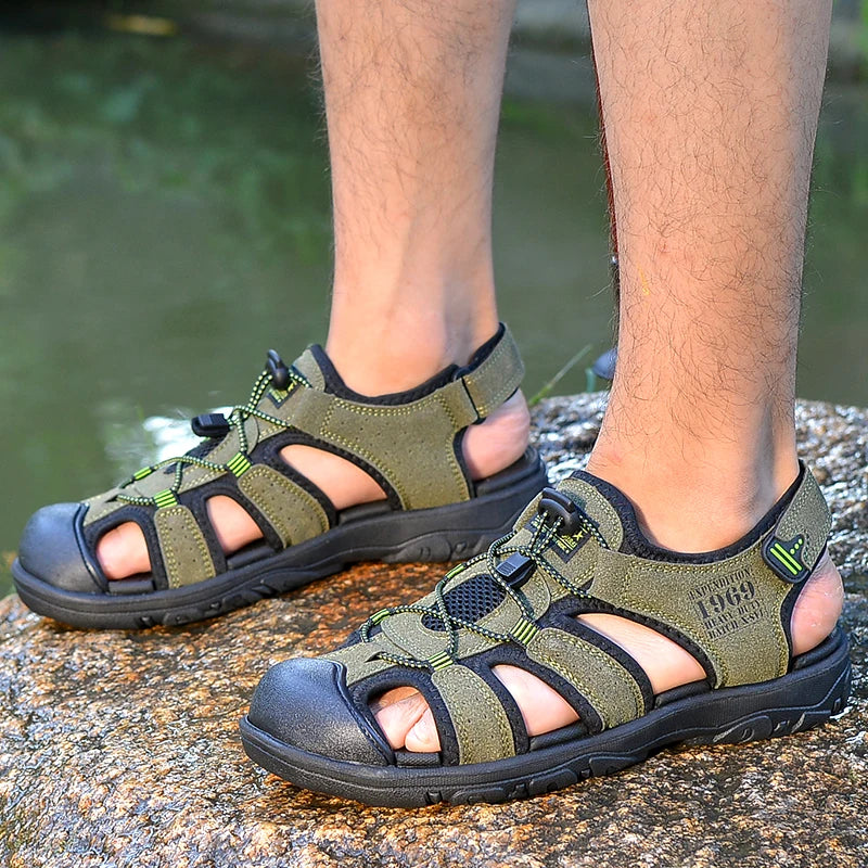 Strider PU Sandals – Flat Outdoor Comfort Walkers
