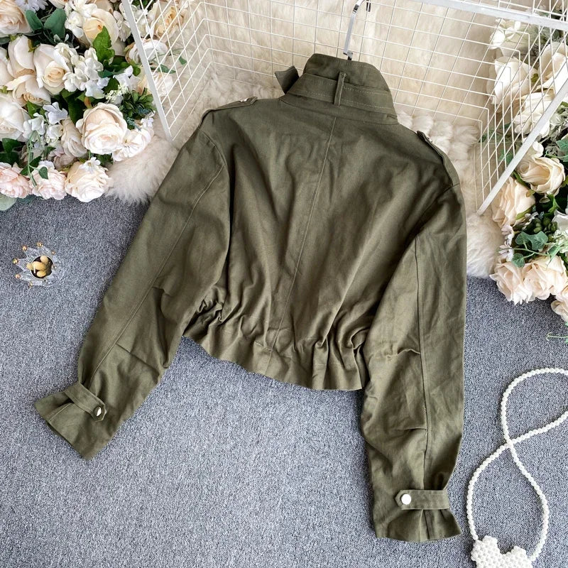 Safari Collar Short Coat