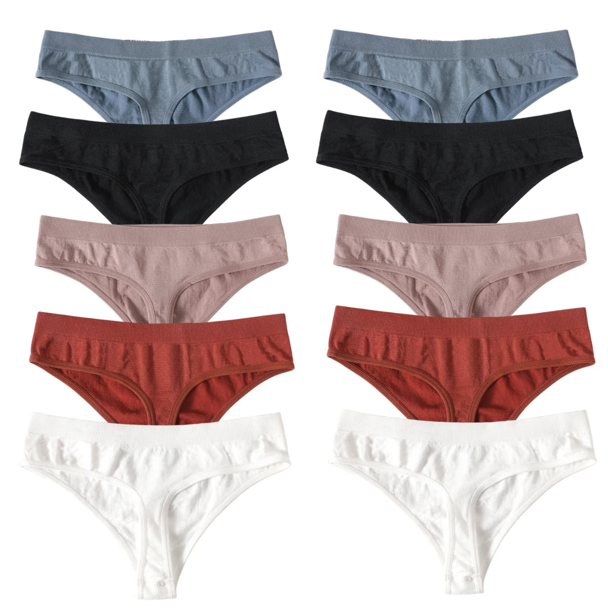 Seamless Thongs – Low Waist, Sporty – 10-Pack