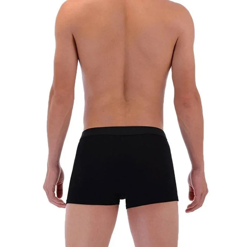 4-Pack Bamboo Boxer Briefs – Ultra Soft, Anti-Odor, Mesh Ventilation Comfort