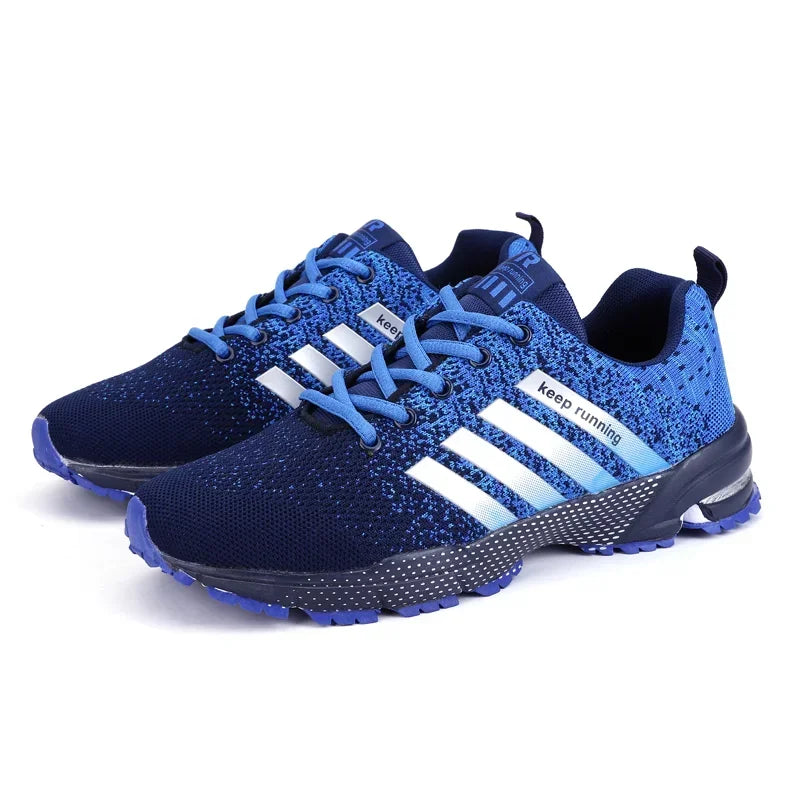Breathable Mesh Running Sneakers — Lightweight Outdoor Athletic Jogging Shoes
