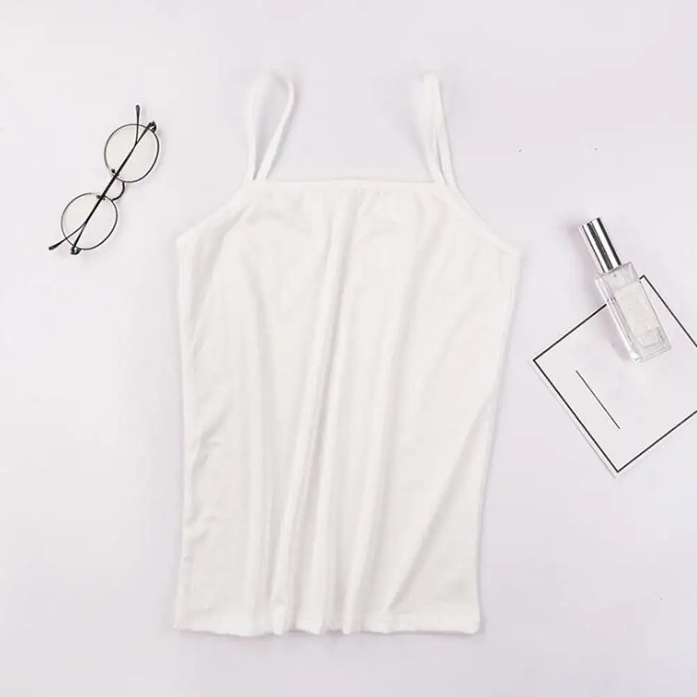 Black & White Modal Tank Top — Skinny Bottoming Vest