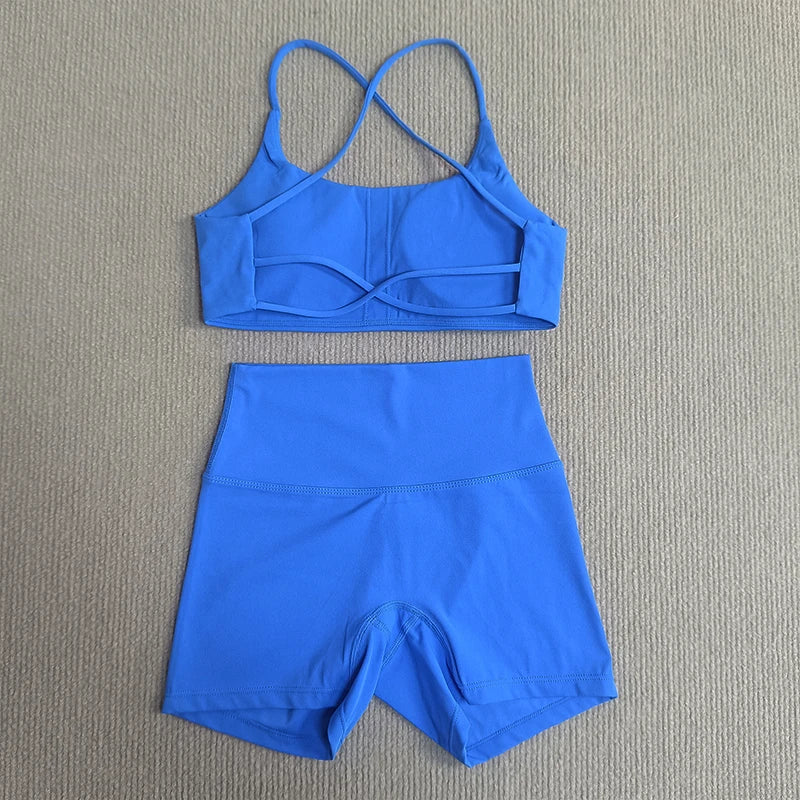 VibeFit Tracksuit – Soft Short Set with Bra