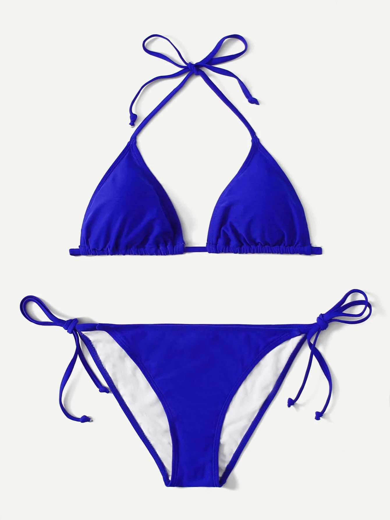 Tie-Side Triangle Bikini – Minimal Summer Fit