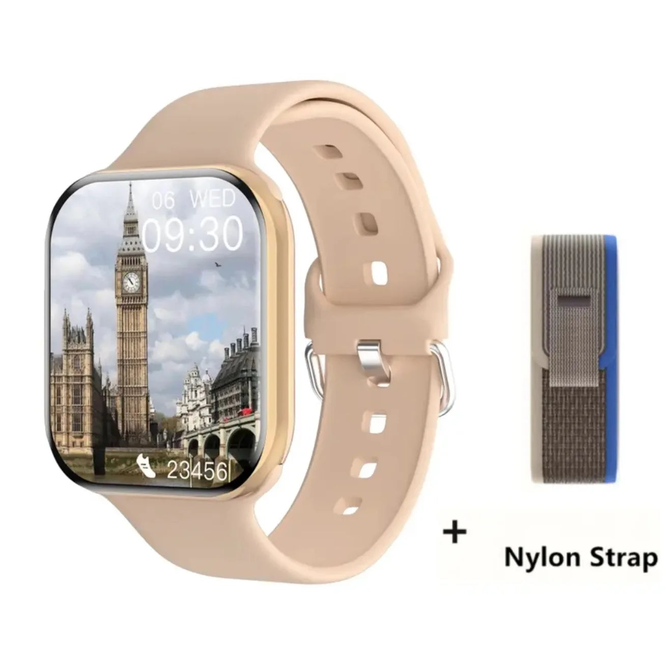 Smartwatch with Body Temp & GPS – NFC, Always-On Display, Sport Design