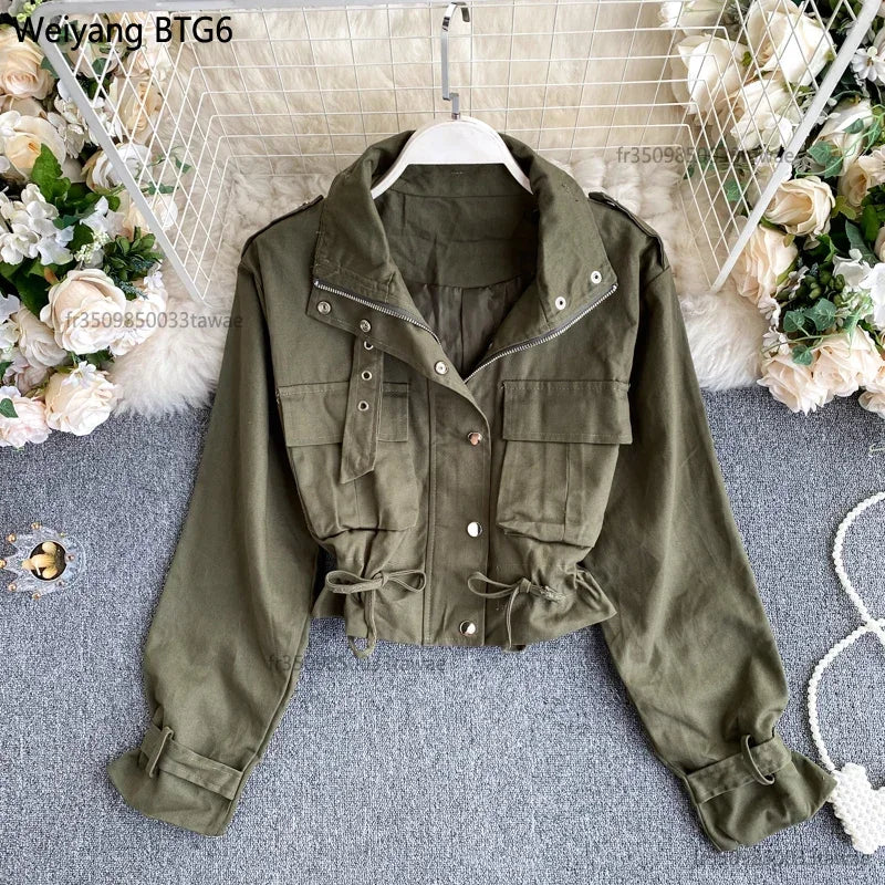 Safari Collar Short Coat