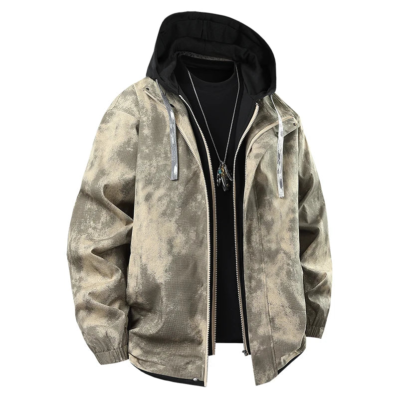 Waterproof Windbreaker — Plus Size Cargo Coat, Casual & Functional