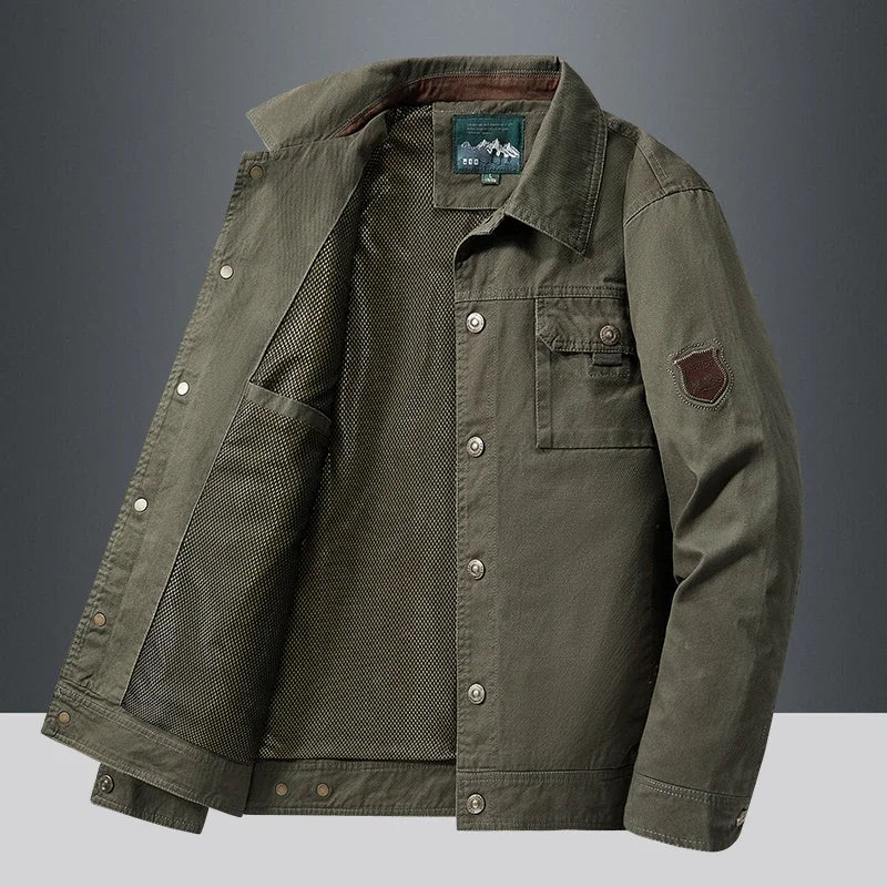 Classic Baseball Jacket — Warm Windproof Cargo Bomber, British Style