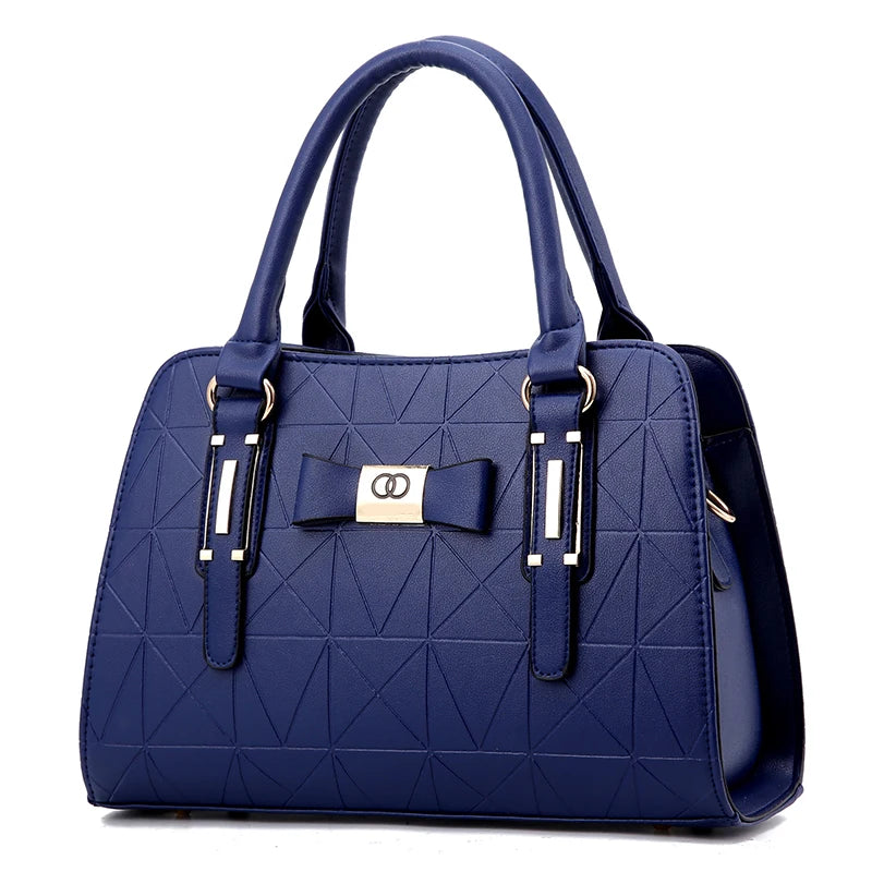 Large Capacity Casual Leather Tote | Top-Handle Bag