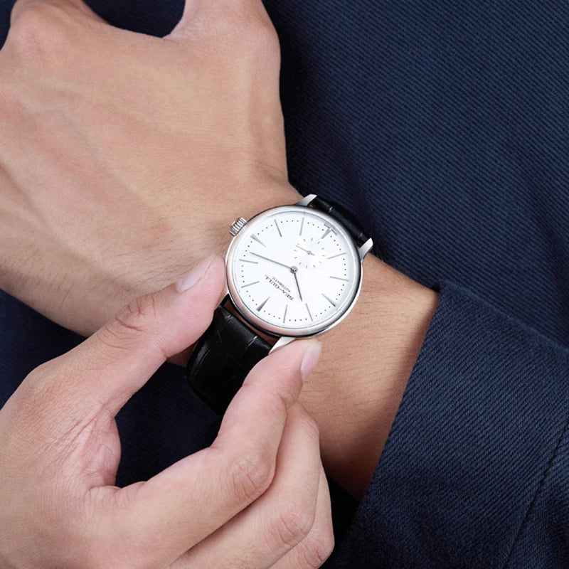 Mechanical Business Watch – Waterproof Leather Strap, Classic Design