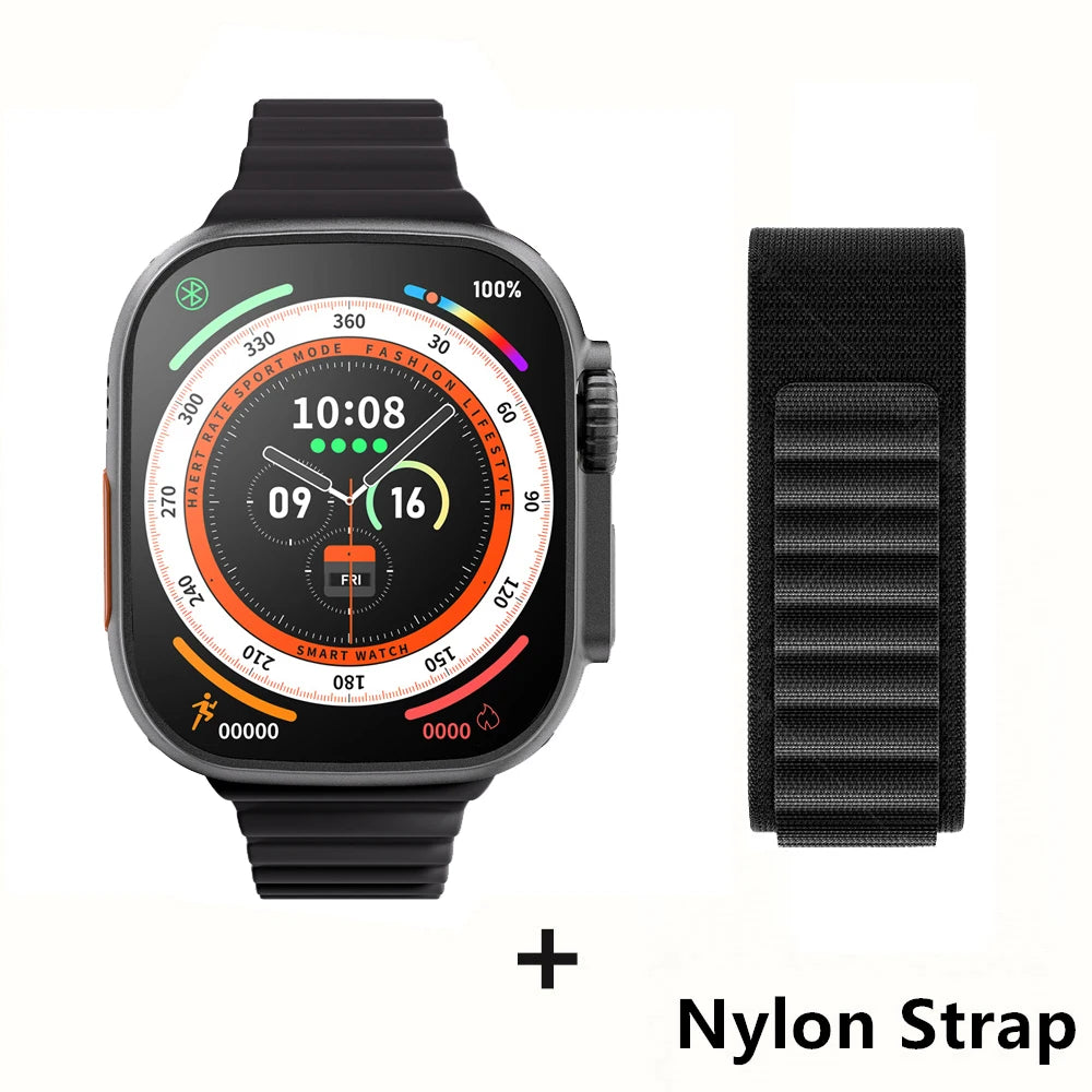 Smartwatch Ultra Pro – 49mm AMOLED, Wireless Charging, Sports & Fitness Mode