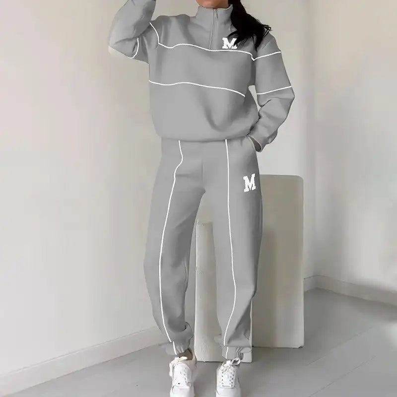 Lounge Pullover Sweatshirt & Sweatpants Set – Casual Comfort