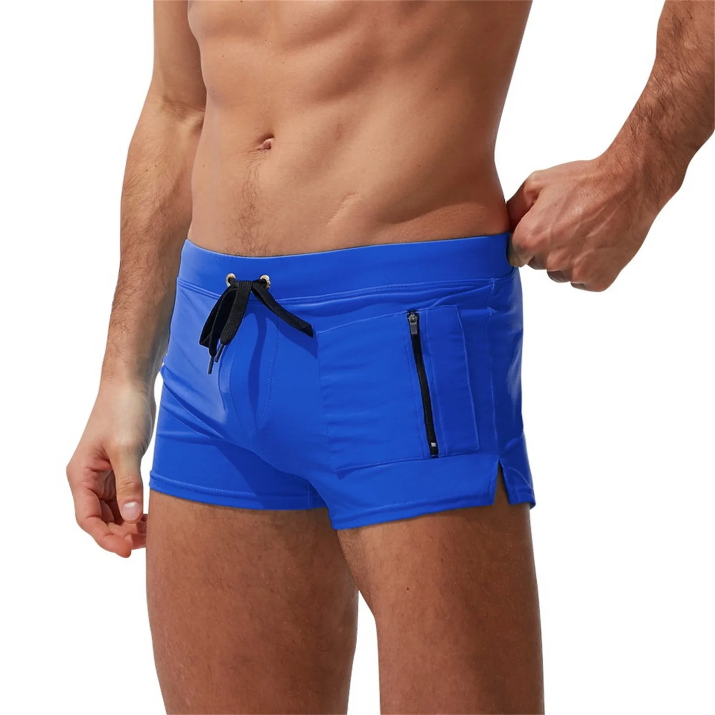 Swim Shorts with Zipper Pocket — Fast Dry Boardshort Joggers