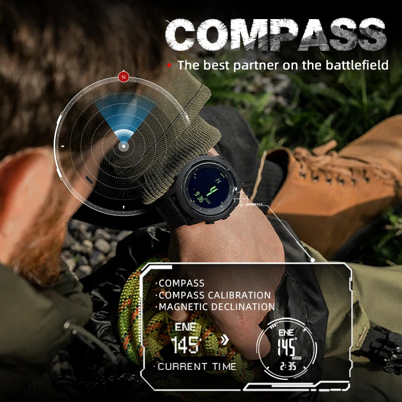 Digital Outdoor Watch – Altimeter, Compass, Barometer, Running & Swimming