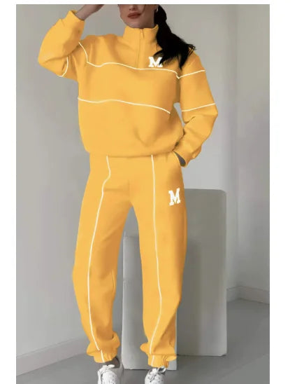 Lounge Pullover Sweatshirt & Sweatpants Set – Casual Comfort
