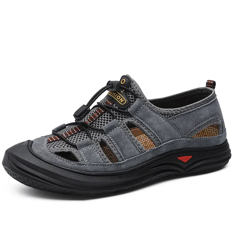 OxTrail Cowhide Sandals – Large Size Outdoor Comfort