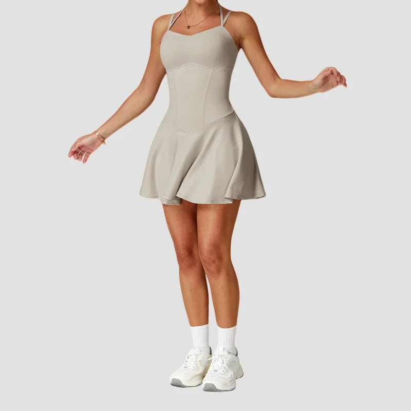 AceTennis Skirt Set – Sport Dress with Pockets