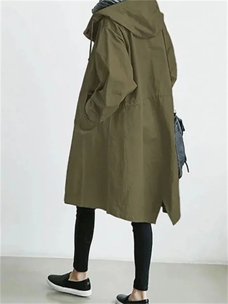 Hooded Long Overcoat