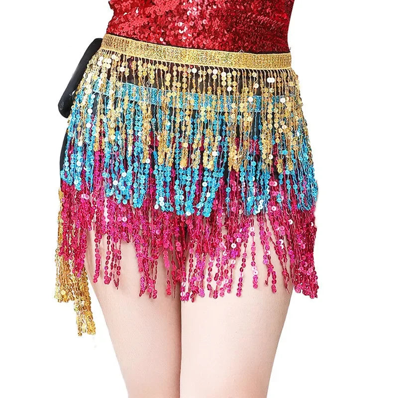 Sequin Tassel Mini Skirt — Dance & Party Ready