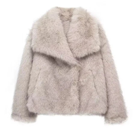 Loose Stand Collar Coat