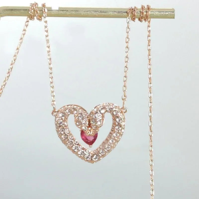 Pink Heart Crystal Set – Pearl Party Edition