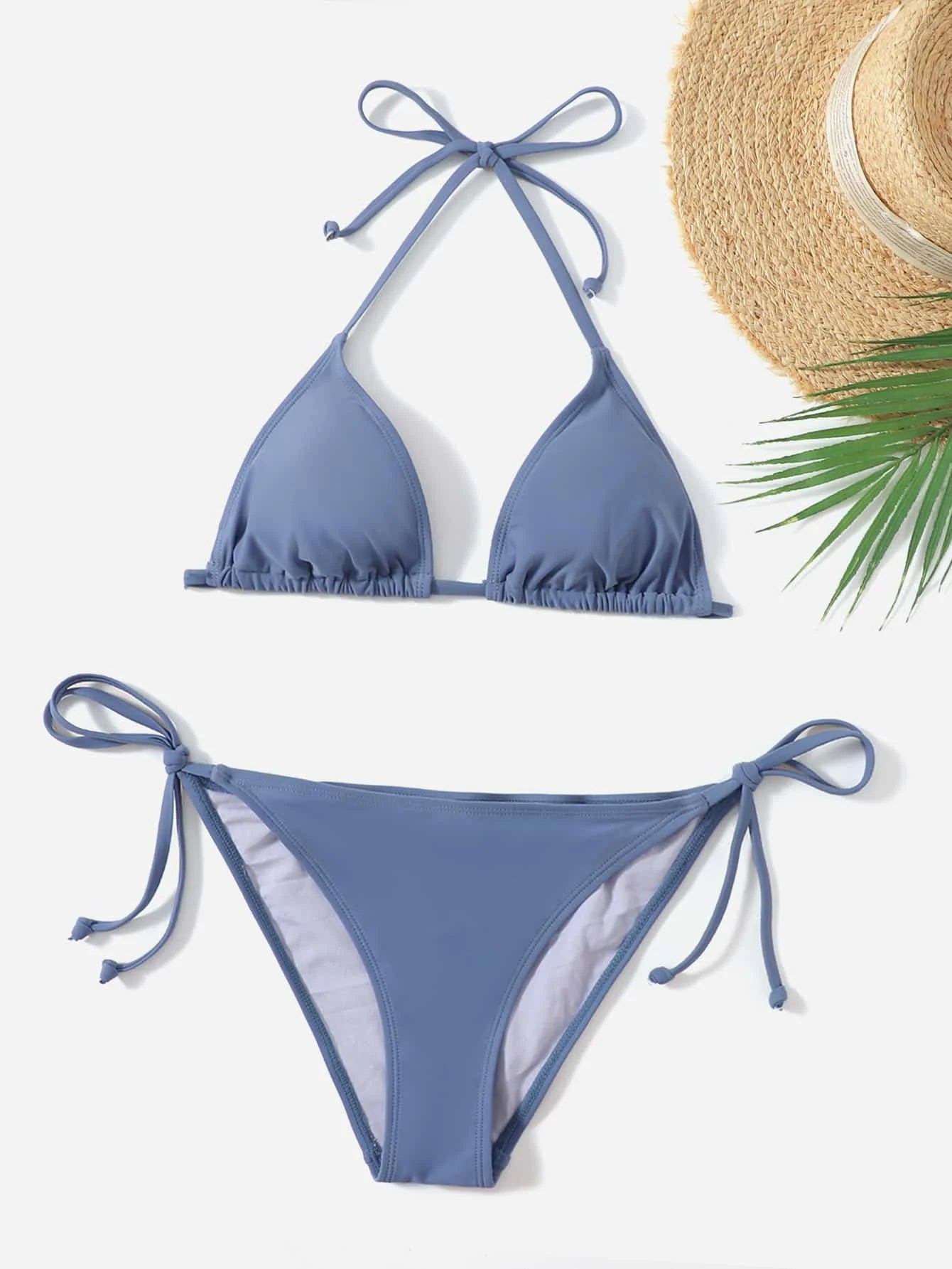 Tie-Side Triangle Bikini – Minimal Summer Fit
