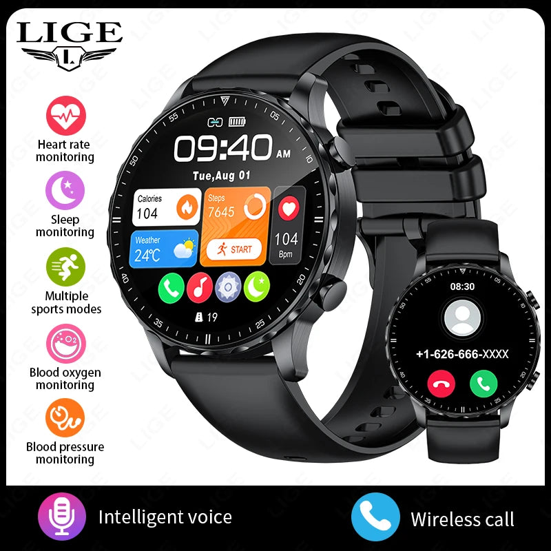 Magnetic Strap Smartwatch – Bluetooth Call, Health Monitor, Sports Features