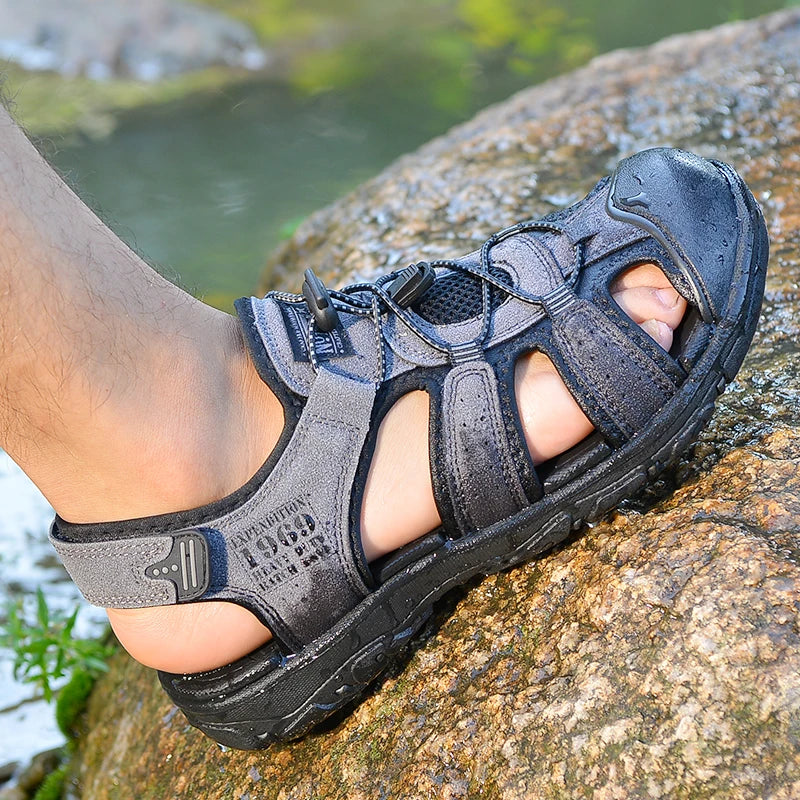Strider PU Sandals – Flat Outdoor Comfort Walkers