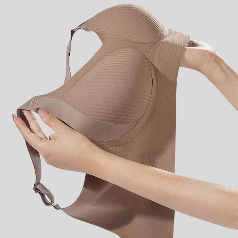 Adjustable Wireless Bra – No Wire, Large Bust Support