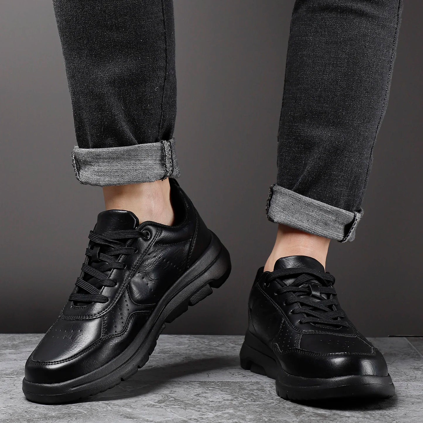 Soft Moccasin Sneakers — Casual Leather with Solid Urban Design