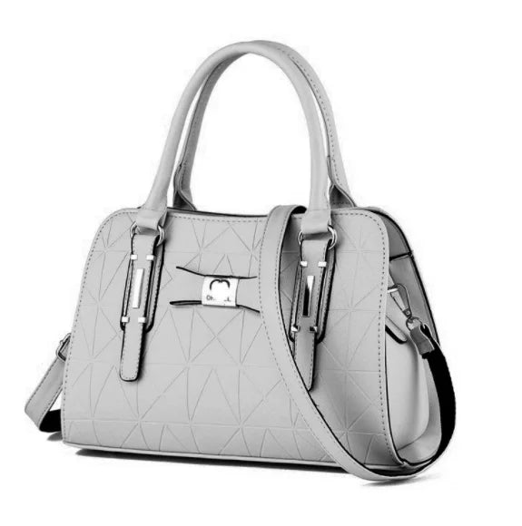 Large Capacity Casual Leather Tote | Top-Handle Bag