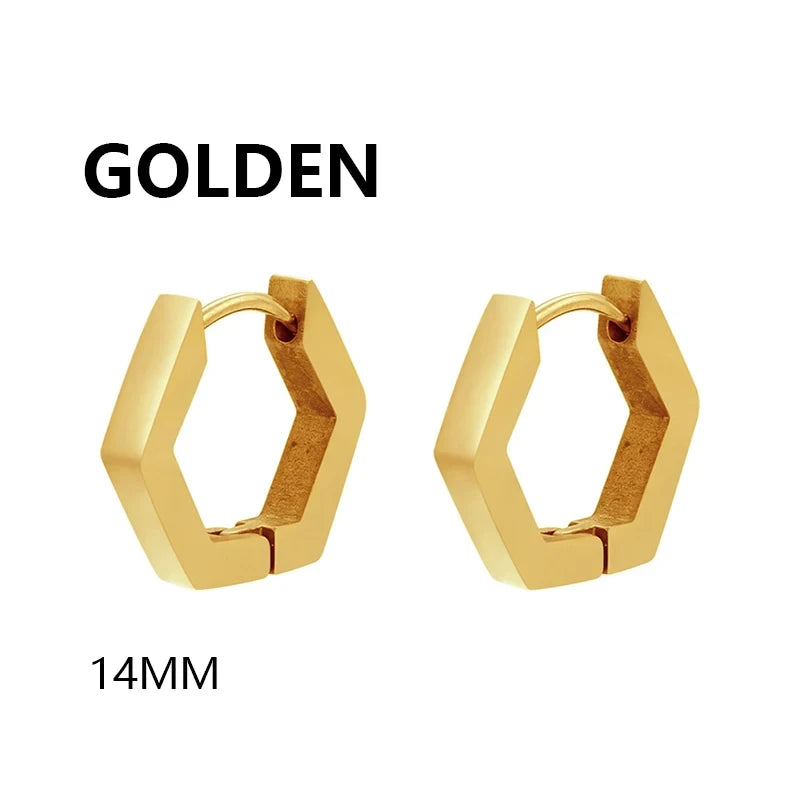 Geometric Triangle Stud Earrings – Punk Rock Style for Unisex
