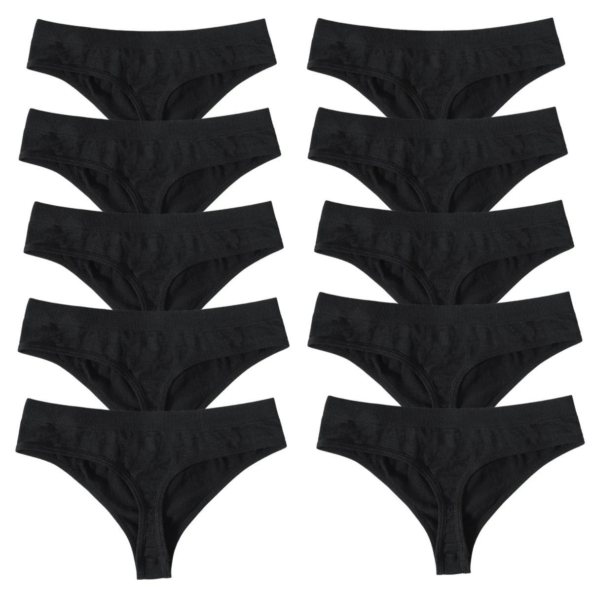 Seamless Thongs – Low Waist, Sporty – 10-Pack